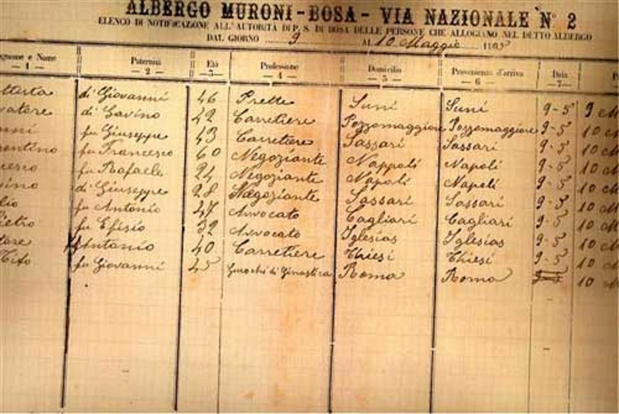 מלון בוסה Palazzo Pischedda מראה חיצוני תמונה